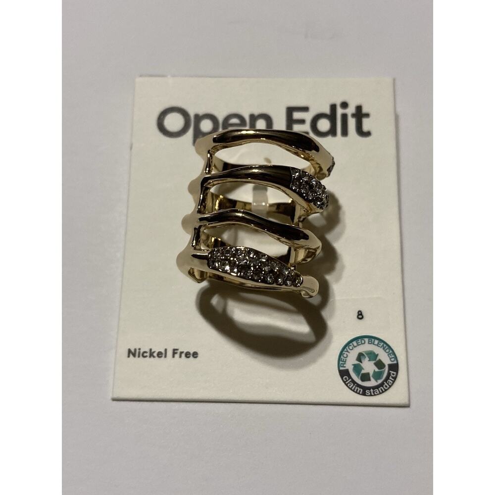 Multi Layer Ring, Gold Plated SIZE‎ 8 Loop Nordstrom Open Edit Nickel Free